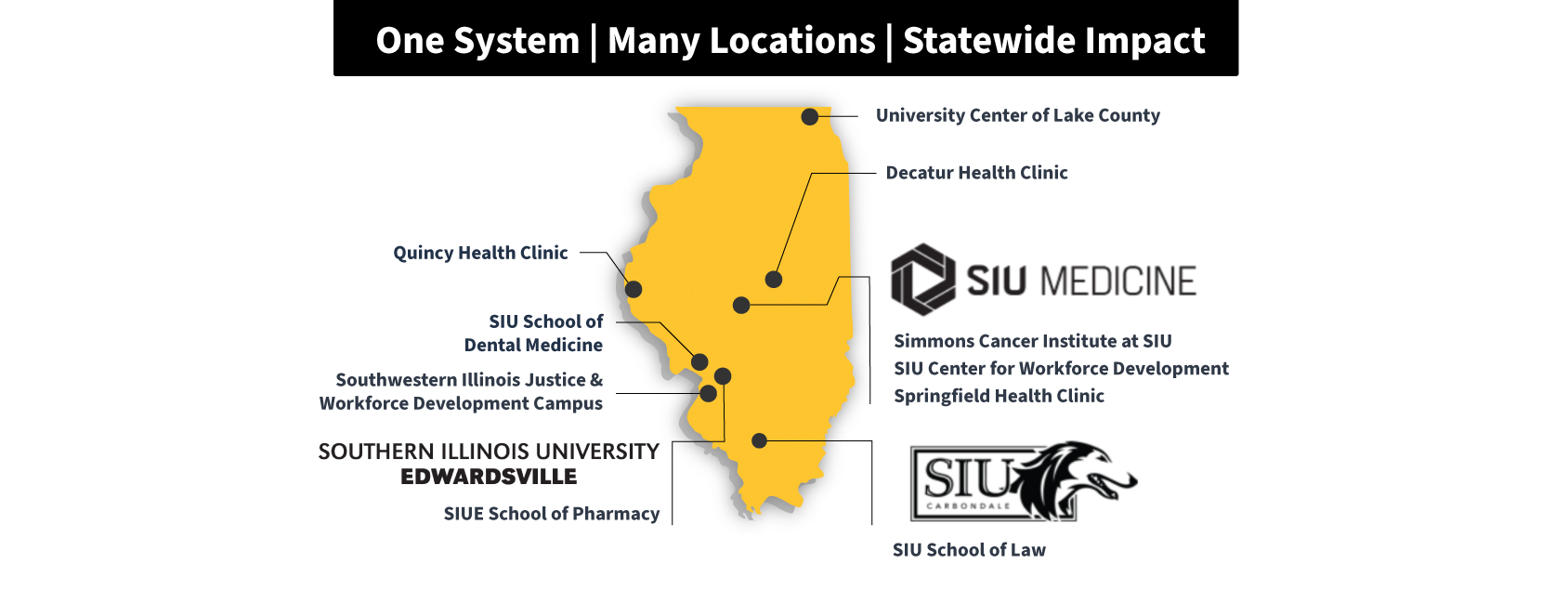 One University, Two Campuses, Many Locations