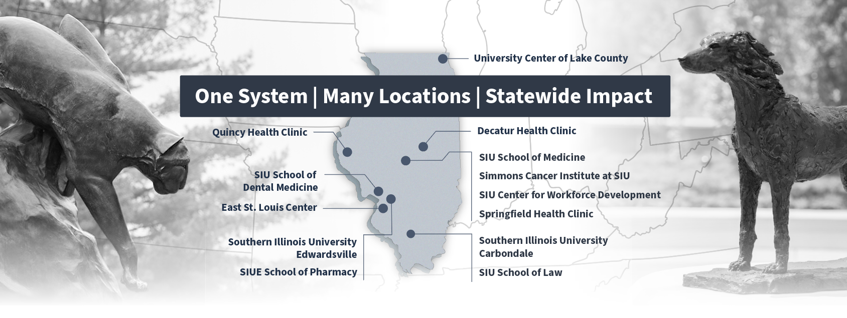 One University, Two Campuses, Many Locations